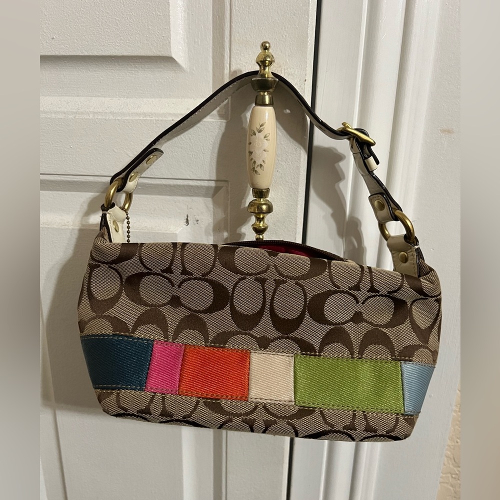 Coach small Multicolor HandBag style #40540